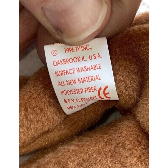 Ty Beanie Sly the Fox No Red Stamp in Tush Tag 1996 PVC Pellets‎ - Picture 6 of 8